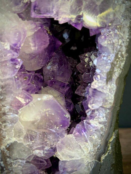 amethist Geode - Hoogte: 24 cm - Breedte: 14 cm- 6.3 kg -, Verzamelen, Mineralen en Fossielen