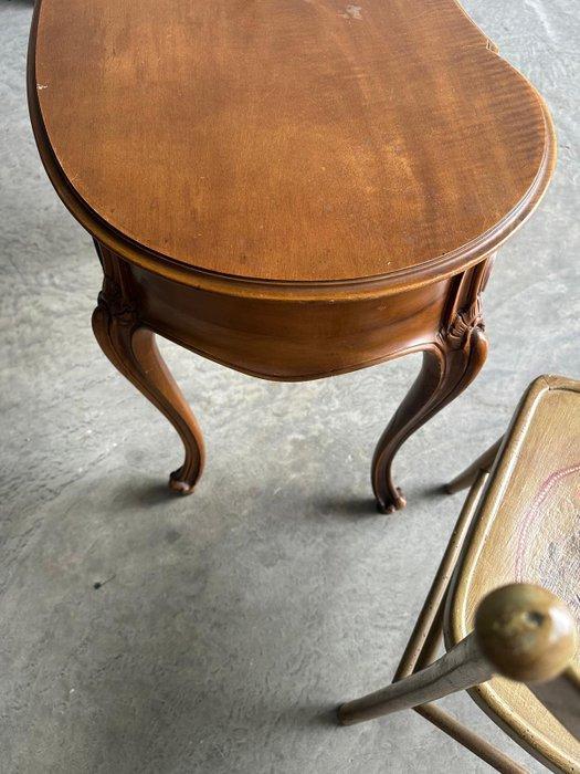 Bureau (2) - Hout, Messing, Textiel - Bureau in de stijl van, Antiek en Kunst, Curiosa en Brocante