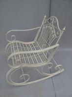 Chaise - Fer - Chaise à bascule en fer blanc, Antiek en Kunst