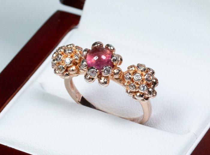 Zonder Minimumprijs - Ring - 925 zilver, verguld -, Handtassen en Accessoires, Ringen