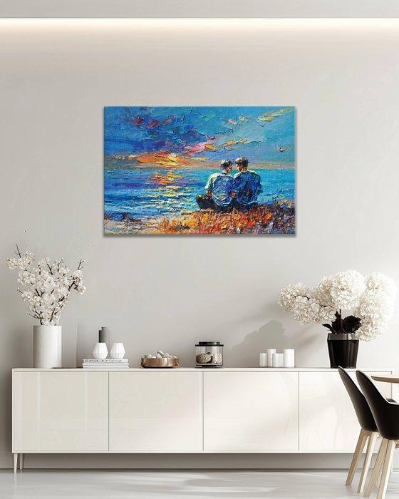 StefanoArt - Tide of Quiet Words, Antiek en Kunst, Kunst | Schilderijen | Modern