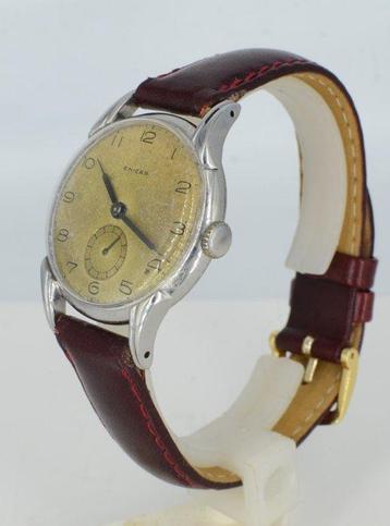 Enicar - Fancy Lugs, Art Deco, serviced - Zonder, Nieuw