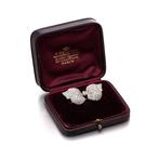 Broche Edwardiaanse platinum strikbroche pavé gezet met 6,00