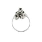 Statement ring - 18 karaat Witgoud Diamant (Natuurlijk)