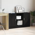 vidaXL Zwart Eiken Sideboard 120x30,5x70 cm van Geengineerd, Verzenden, Nieuw