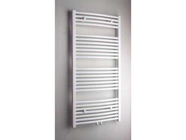 Veiling - Beaux handdoekradiator licht gebogen 60x120cm wit, Doe-het-zelf en Bouw, Verwarming en Radiatoren