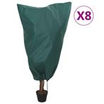 vidaXL Plantenhoezen met trekkoord 8 st 70 g/m² 0,8x0,8 m, Verzenden, Nieuw