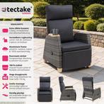 2dekans | tectake Lounge Tuinstoel – Verstelbare Rug- &, Ophalen of Verzenden, Nieuw