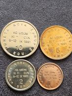 België. 1, 2, 5 en 10 ECU 1991 + 1994 (Zonder Minimumprijs)