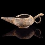 Islamitisch Bronzen olielamp (Zonder Minimumprijs), Antiek en Kunst