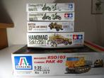 Tamiya, Italeri - Bouwpakket (5) - 5x bouwkits 1:35 WW2, Nieuw