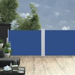 vidaXL Windscherm uittrekbaar 120x1000 cm blauw, Tuin en Terras, Verzenden, Nieuw