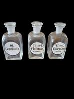 Fles (4) - Glas - Antieke apothekersflessen