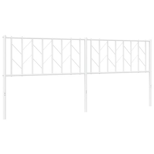 Wit Metalen Hoofdbord 200 cm | OP = OP | -40% Korting, Huis en Inrichting, Slaapkamer | Bedden, Overige maten, 200 cm, Wit, Nieuw