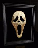 Vitrinelijst- 23ct goud Scream mask  - verguld in lijst, Antiek en Kunst