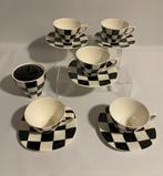 Boch Frères Keramis - Koffieservies (11) - Damier