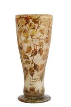 Signé a la croix de Lorraine - DAUM NANCY - Vase - Feuille, Antiek en Kunst