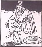 Vrij Nederland - De Achilleshiel (lijst optie), Verzamelen, Militaria | Tweede Wereldoorlog, Verzenden, Foto of Poster