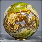 Agate naturelle rare et opale verte Sphère- 1818.47 g