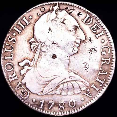 Espagne. Charles III. 8 Reales Acuñada en la ceca americana, Postzegels en Munten, Munten | Europa | Niet-Euromunten