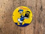 Werbeschild - Sunoco Oil - Donald Duck - Emaille plaat -, Verzamelen, Nieuw