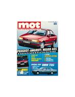 1986 MOT AUTO JOURNAL MAGAZINE 25 DUITS, Livres, Autos | Brochures & Magazines