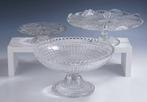 Val Saint Lambert - Taartschaal (3) - Transparante art deco