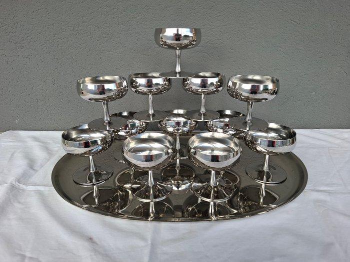 Vassoio AMC - Bokaal (13) - Staal, Inox 18/10, Huis en Inrichting, Overige Huis en Inrichting