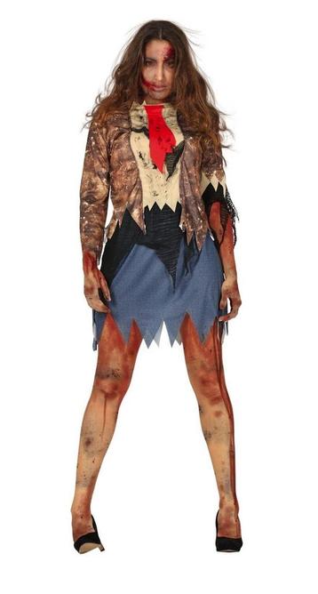 Zombie Halloween Kostuum Dames L, Verzenden, Nieuw