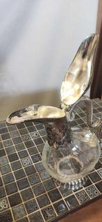 Silea - Karaf - Glas, Verzilverd - Eendvormige karaf