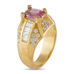 Ring - 18 karaat Geel goud, 18K geelgoud ring met 1,28 ct, Nieuw