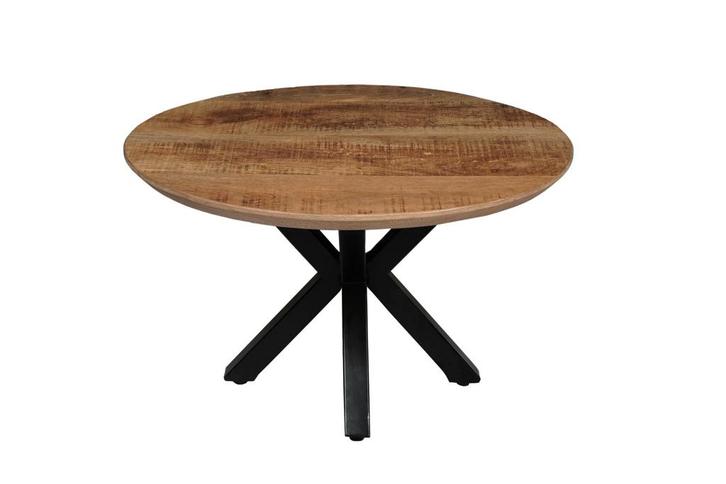 Salontafel Mangohout Tess Rond 90 cm, Huis en Inrichting, Tafels | Salontafels, Nieuw, Verzenden