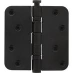 Kogellagerscharnier ronde hoeken 89x89mm RVS zwart tot 70..., Doe-het-zelf en Bouw, Ophalen of Verzenden, Nieuw, Scharnier