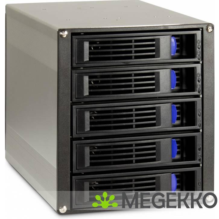 Inter-Tech ST-5255 HDD-behuizing Zwart 2.5/3.5, Computers en Software, Harde schijven, Nieuw, Verzenden