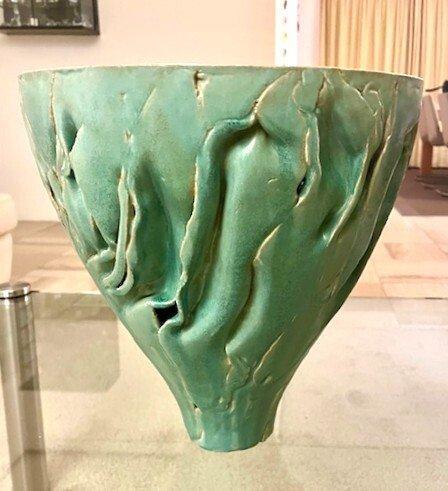 Arjen Bakermans - Schaal - Amazone (H. 32 cm) - Keramiek, Antiek en Kunst, Antiek | Glaswerk en Kristal