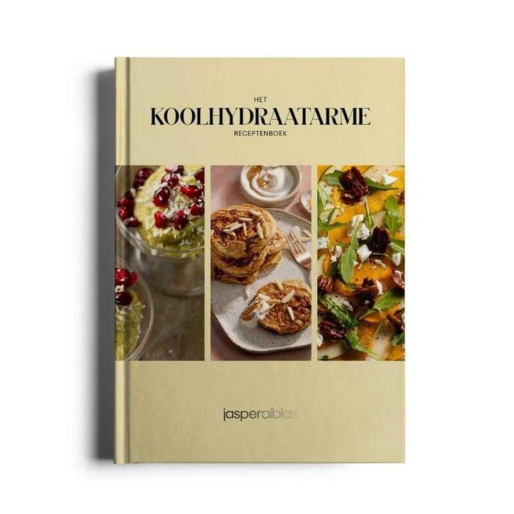Het koolhydraatarme receptenboek 9789083090719 Jasper Alblas, Boeken, Kookboeken, Zo goed als nieuw, Verzenden