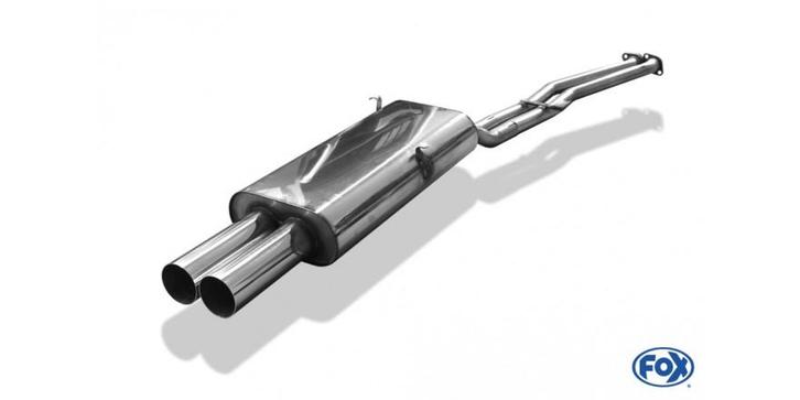 FOX BMW E30 320i/ 325i einddemper - 2x76 type 10, Autos : Pièces & Accessoires, Systèmes d'échappement, Envoi