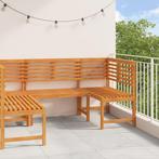 vidaXL 3-delige Tuinbank Set - Massief Acaciahout, Tuin en Terras, Verzenden, Nieuw