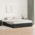 vidaXL <strong> Opbergbedframe Zwart Eiken 200x200, Huis en Inrichting, Slaapkamer | Bedden, Verzenden, Nieuw