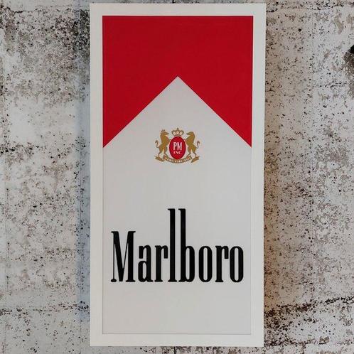 Marlboro - Enseigne lumineuse - MARLBORO - enseigne, Antiek en Kunst, Antiek | Wandborden en Tegels
