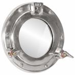 vidaXL Wandspiegel patrijspoort Ø23 cm aluminium en glas, Huis en Inrichting, Woonaccessoires | Spiegels, Verzenden, Nieuw