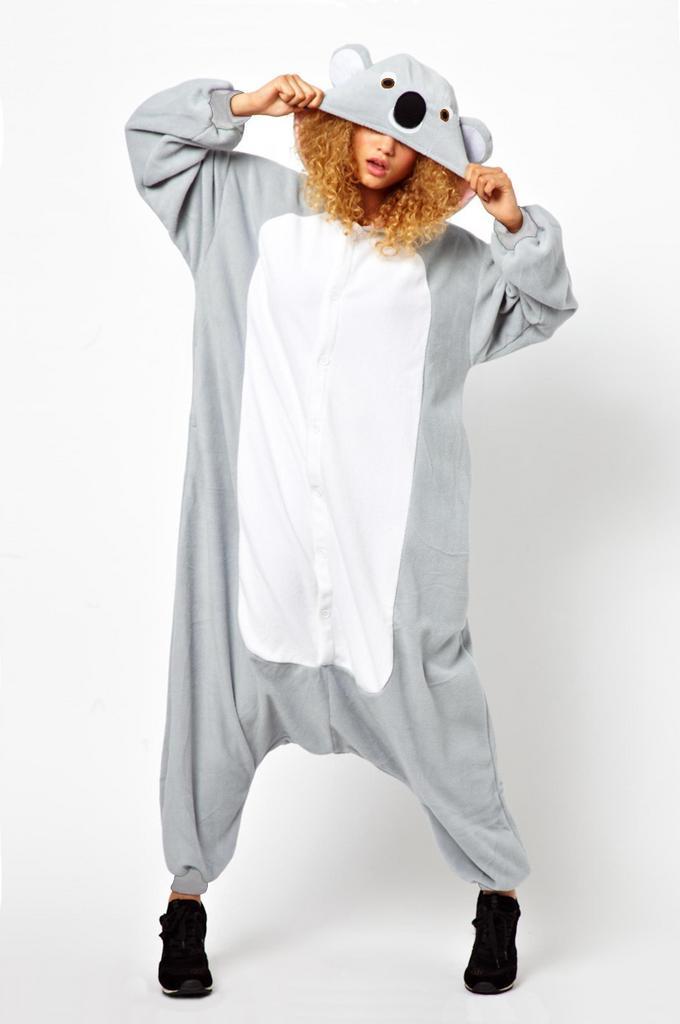 Onesie Koala Pak 128-134 Koalapak Kostuum Grijs Beer Kinder, Kinderen en Baby's, Carnavalskleding en Verkleedspullen, Nieuw, Ophalen of Verzenden