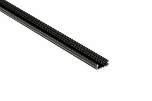 LED Profiel 1 meter - 6.3x16mm DESIGN D - ZWART, Doe-het-zelf en Bouw, Metalen, Verzenden