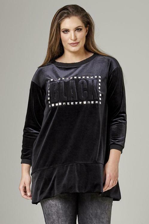Tuniek Mat fashion black tekst maat 50, Vêtements | Femmes, Blouses & Tuniques, Envoi