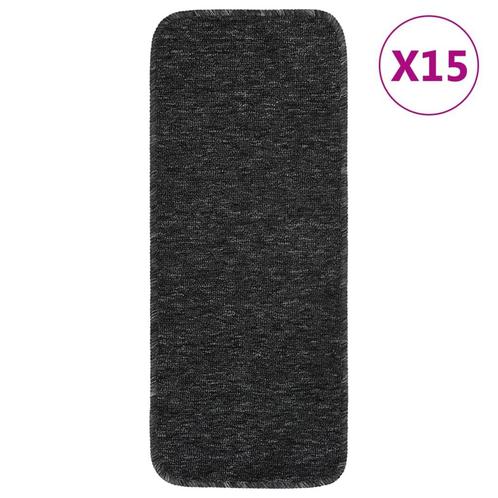 vidaXL Trapmatten 15 st anti-slip rechthoekig 60x25 cm, Doe-het-zelf en Bouw, Ladders en Trappen, Nieuw, Verzenden
