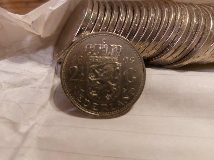 Nederland. Juliana. 2½ Gulden 1969, 100 stuks (Zonder, Postzegels en Munten, Munten | Nederland