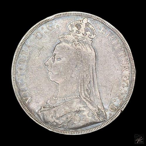 Verenigd Koninkrijk. Victoria. 1 Crown 1887 (Zonder, Postzegels en Munten, Munten | Europa | Niet-Euromunten