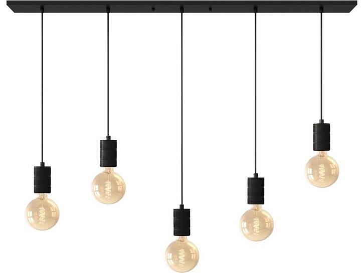 Calex Retro Plafondlamp - Pendellamp 5x E27 - Verstelbare, Huis en Inrichting, Lampen | Hanglampen, Zo goed als nieuw, Verzenden