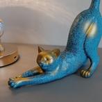 sculptuur, Chat au repos - 20 cm - Hars
