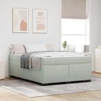 vidaXL Bedframe met matras met matras Lichtgrijs 160 x 200, Verzenden, Nieuw